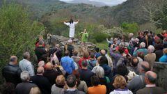 Un aspecto de la representación del Vía Crucis de Vilar en el 2019, la última vez que se celebró