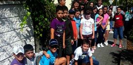 El campamento Virxe de Loreto, en Porto do Son, fue el destino de treinta ni�os y j�venes de Touro.