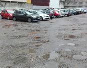 Uno de los aparcamientos p�blicos de Ponteareas. 