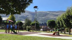 El parque infantil de Las Huertas fue renovado recientemente.