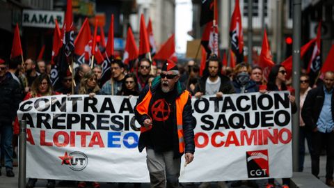 Dia del Trabajo. Manifestacin por el 1 de Mayo en A Corua