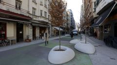 La calle Alcalde Marchesi, en A Coru�a, encara la fase final de su transformaci�n