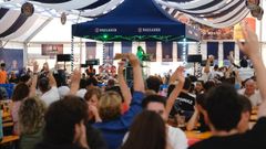 Asistentes al Oktoberfest de Gij�n