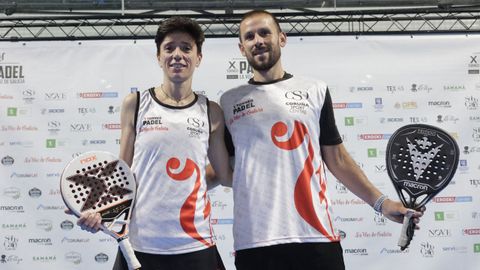 Vanesa Alonso y Jorge Ramos, durante la presentaci�n del torneo en el CSC