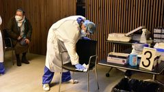 El Hospital San Pau de Barcelona inici� ayer cribados masivos de prevenci�n contra el covid-19