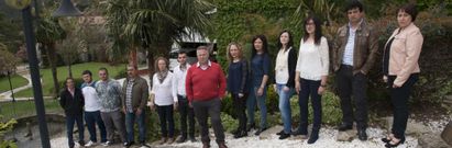Los integrantes de la lista del PP dumbri�s encabezada por el empresario Manuel Barcia.