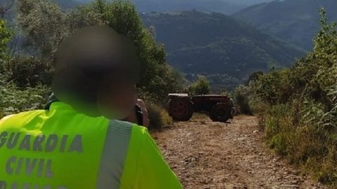 Accidente del tractor en A Fonsagrada