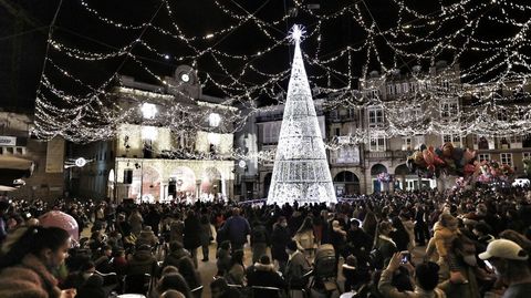 Encendido de las luces de Navidad en Ourense