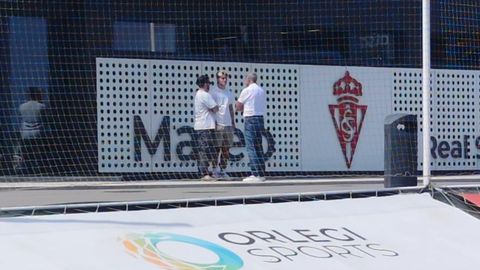 Liam Fern�ndez junto a Ren� Centr�n y Joaqu�n Alonso en Mareo