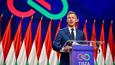 El vencedor de las elecciones en Hungr�a, P�ter Magyar.