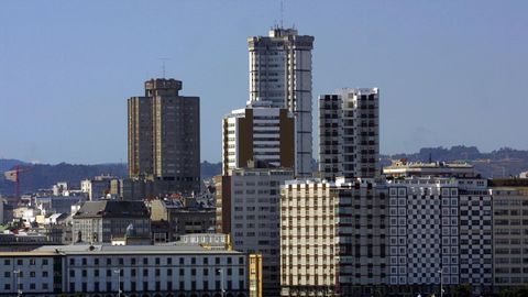 El skyline de A Corua.