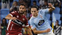 El jugador del Celta Fortuna Joel L�pez, durante el partido frente al Castell�n en Bala�dos.