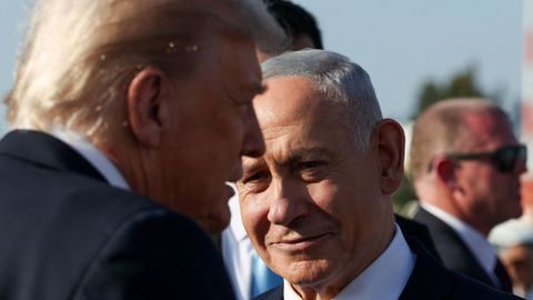 Donald Trump y Benjamin Netanyahu.