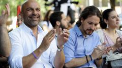 Pablo Iglesias junto a Garc�a Molina, el secretario de Podemos en Castilla-La Mancha