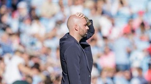 El entrenador del Celta, Claudio Gir&aacute;ldez, durante el duelo ante el Alav&eacute;s.