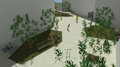 Recreaci�n del nuevo espacio de conexi�n previsto en Canido.