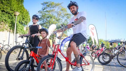 Las familias se apuntaron para hacer deporte el �ltimo domingo del verano