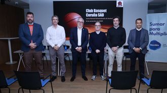 Imagen de la �ltima junta general extraordinaria de accionistas del B�squet Coru�a, celebrada el 6 de noviembre del 2025.