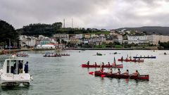 Las pruebas se realizaron el domingo junto al muelle de Ortigueira