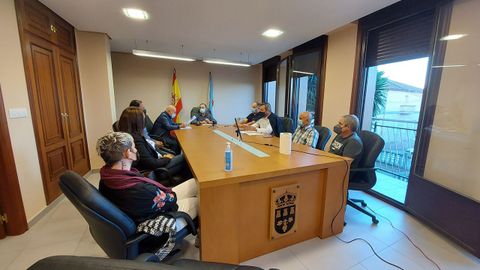 Pleno de San Amaro en el que se ratific� la dimisi�n del alcalde la semana pasada.