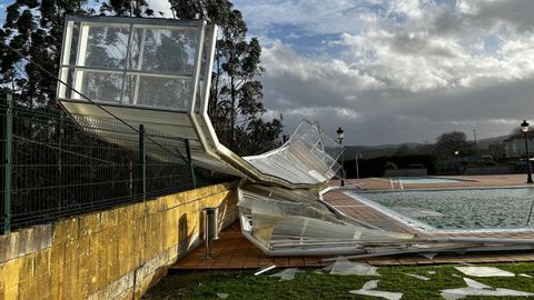 Los estragos de la borrasca Nils en Galicia, en im&aacute;genes