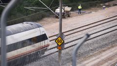 Lugar del accidente ferroviario, en el t�rmino de Adamuz, en el que perdieron la vida 46 personas el 18 de enero.