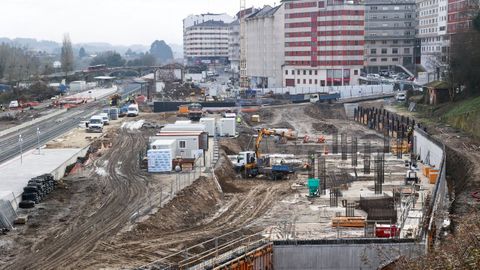 Las obras de la intermodal de Lugo