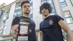 Los santiagueses Diego Su�rez y Pablo Rivas, creadores de Compipiso