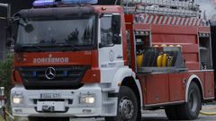 Los bomberos participaron en el operativo de rescate