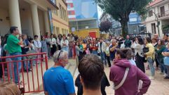 Protesta en el colegio O Grupo de Ribeira