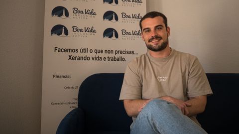 Rubén Torres, asesor jurídico en la oenegé pontevedresa Boa Vida.