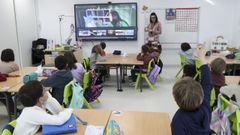 Imagen de archivo de un aula de primaria