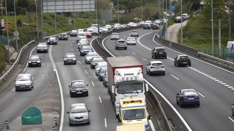 La AP-9 registró atascos de más de dos horas en 19 ocasiones durante las obras de Rande.