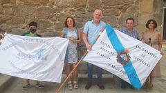 Presentacin de la Bandeira Concello da Pobra y la Bandeira Feminina Alicrusa.