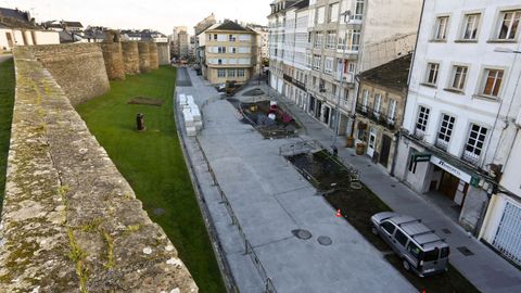 La gran plaza de A Mosqueira ya tiene forma
