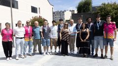 El Concello recibi� al equipo.