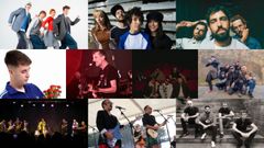 De izquierda a derecha, y de arriba a abajo, Ni�os Bravos, Estrogenuinas, Mad Foxes, 9Louro, Manolo Kabezabolo, Lisdexia, Bule, Freedonia, Noite Fechada y Ruxe Ruxe