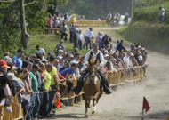 Las carreras de caballos de esta tarde en Galdo son puro espect�culo y emoci�n. 