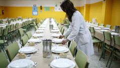 Comedor del colegio CEIP Vicente Otero Valc�rcel de Carral