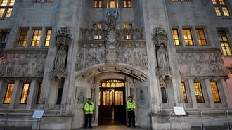 Fachada de la Corte Suprema, en Londres