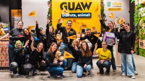 El equipo de Guaw, en Marineda