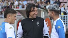 Secho, entrenador del Compos, en el amistoso contra el Depotivo (0-5)