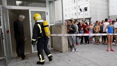 Incendio en la piscina Carballo calero