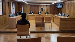 El joven de Burela acusado de violaci�n, en la segunda sesi�n del juicio, celebrado en la Audiencia Provincial de Lugo