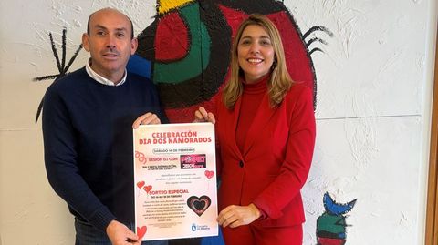 Los concejales ribeirenses Fernando Abraldes y Ana Barreiro