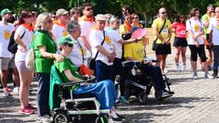 Marcha solidaria por el da mundial de la ELA en Monforte el mes pasado