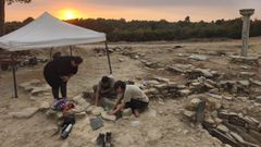 Un aspecto de la ltima campaa de excavaciones arqueolgicas en el castro de San Lourenzo de Cereixa