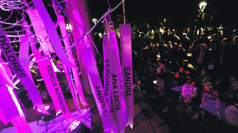 Un momento de las marchas del 25N en Gij�n