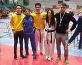 Los deportistas del Gimnasio Neka, en el campeonato gallego
