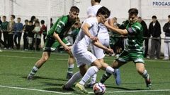 El Club do Mar de Cai�n, en la imagen en un duelo de la Copa Coru�a contra el Paiosaco, puede ascender a Preferente Auton�mica.